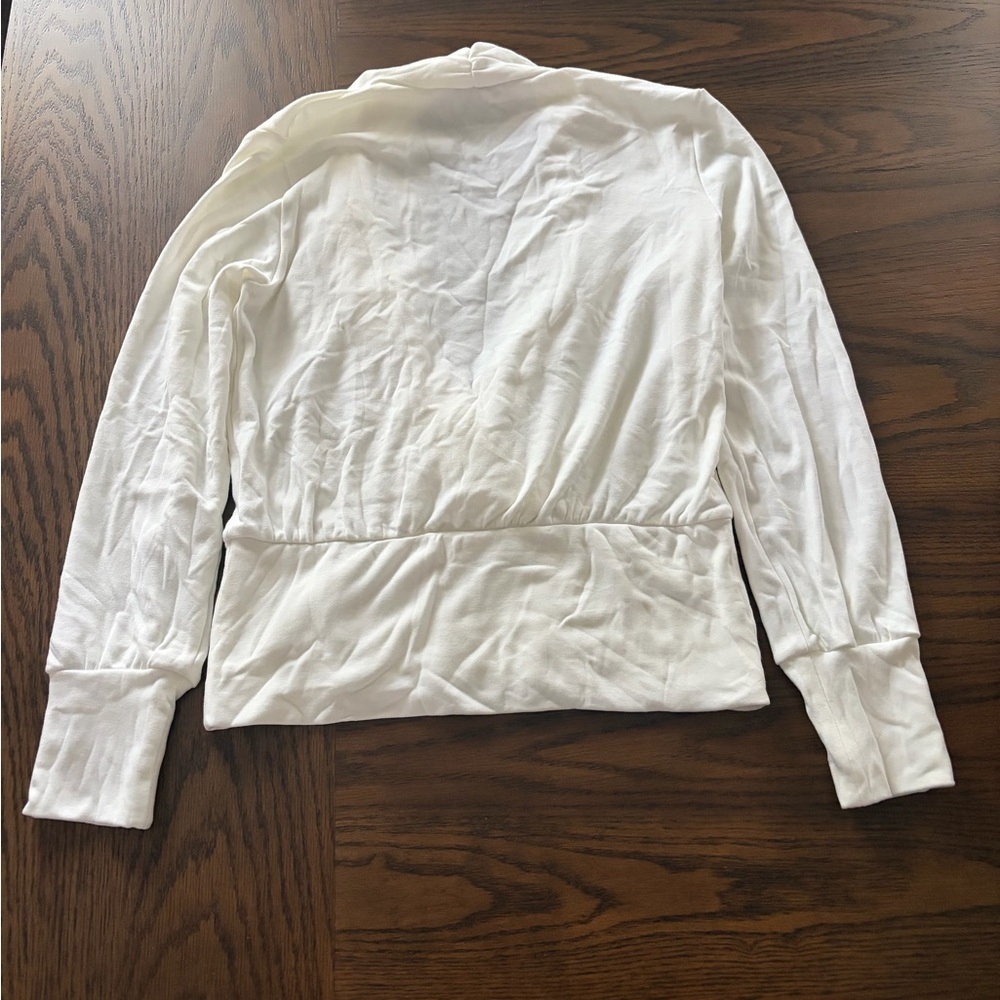 OGL Classic White Wrap Blouse Medium - Picture 5 of 5